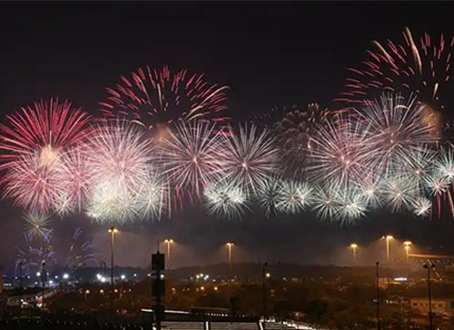 南沙区焰火晚会